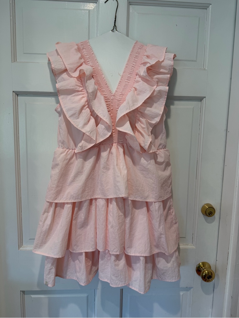 Simply Southern Pale Pink Tiered Ruffle Dress - Picture 10 of 12